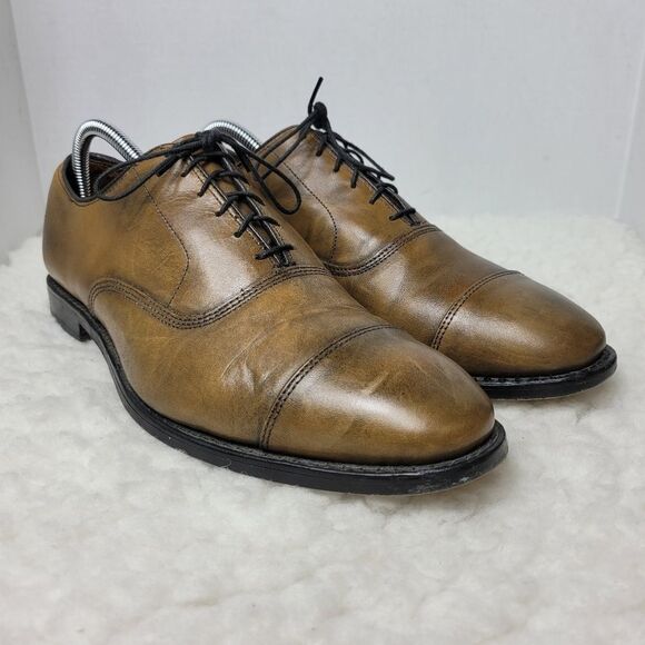 Allen Edmonds Park Ave Men’s Shoes Size 9.5 Bourbon Cap Toe Oxford Leather
